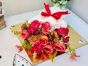 Pineapple flower bouquet cake 2kg-3.webp