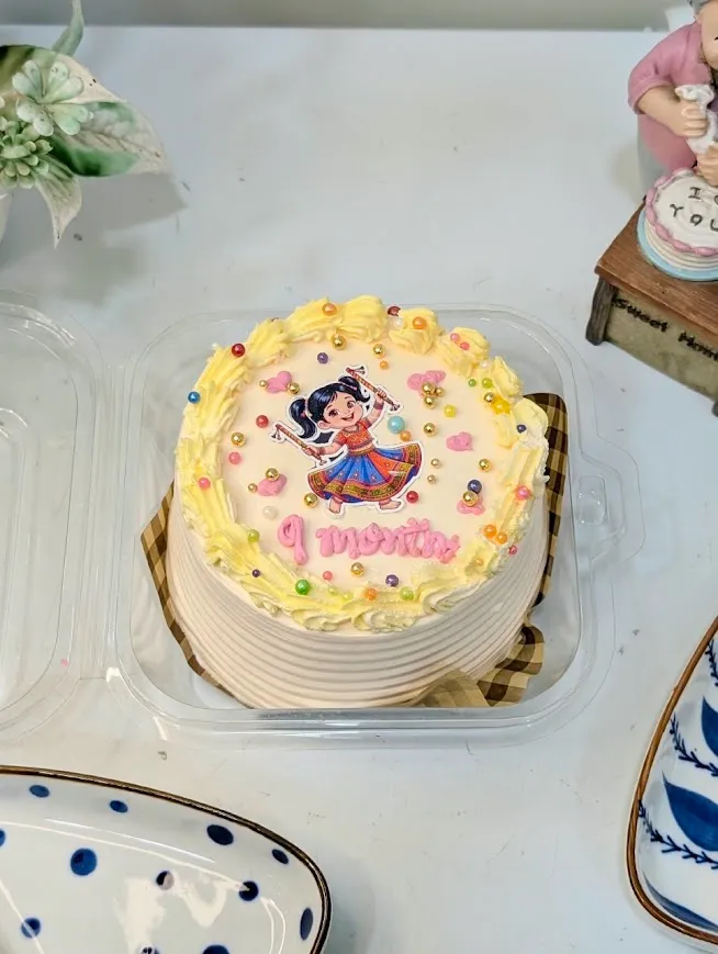 Navratri themed chocolate mousse - 9months 2.webp