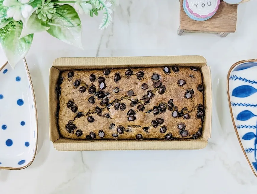 Healthy Banana Choco Chips Tea Cake