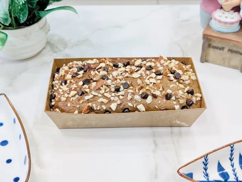 [TC-HBAC-250G] Healthy Banana Almonds Choco Chips Tea Cake (250 gms)