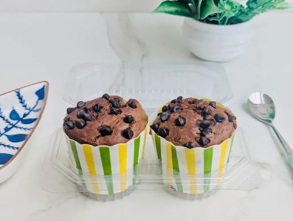 Healthy Banana Choco Chips Muffins