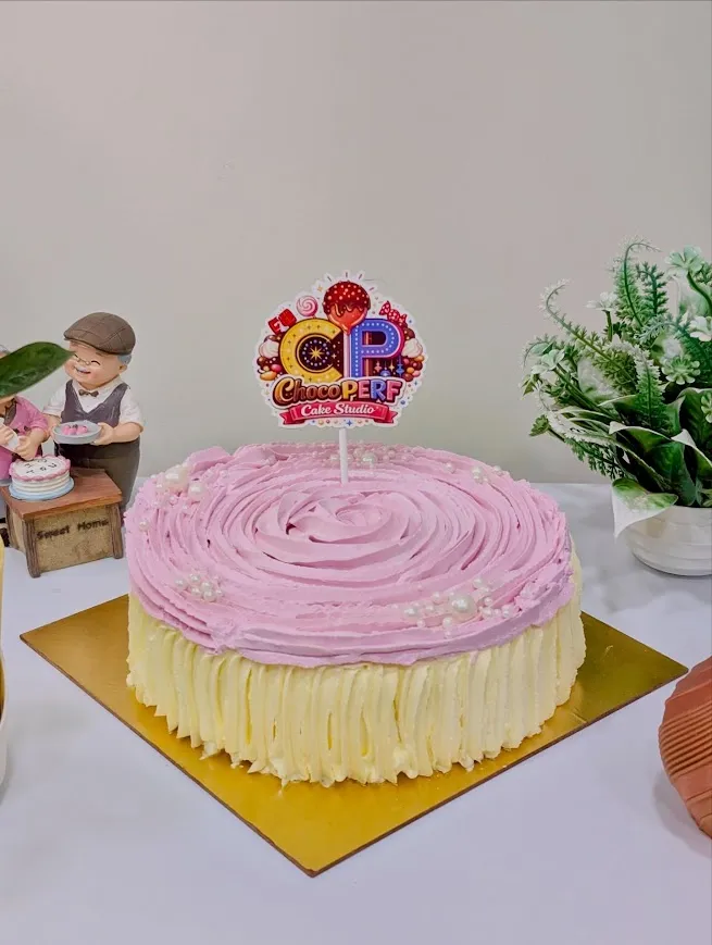 Customized ChocoPERF Grand Opening Themed Vanilla Chocolate Cake [1.5Kg]