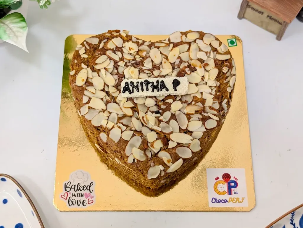 Customized Healthy Mawa Heart Shaped Tea Cake [500g]