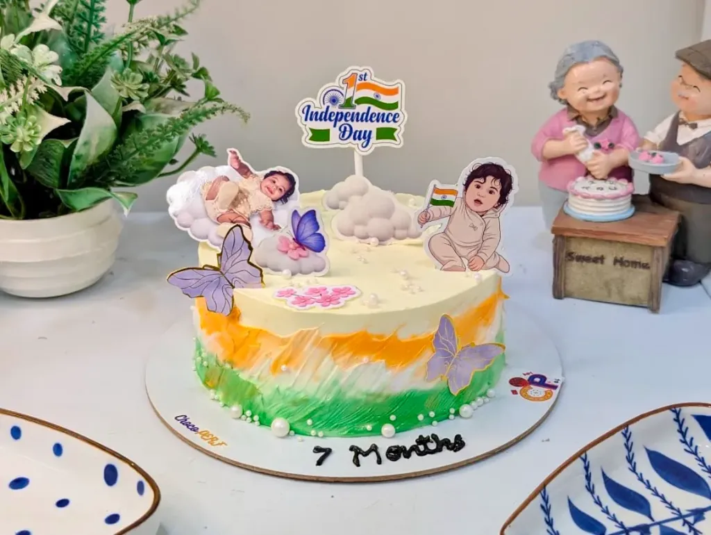 Customized Baby Milestone Themed Chocolate Truffle  Cake [500g]