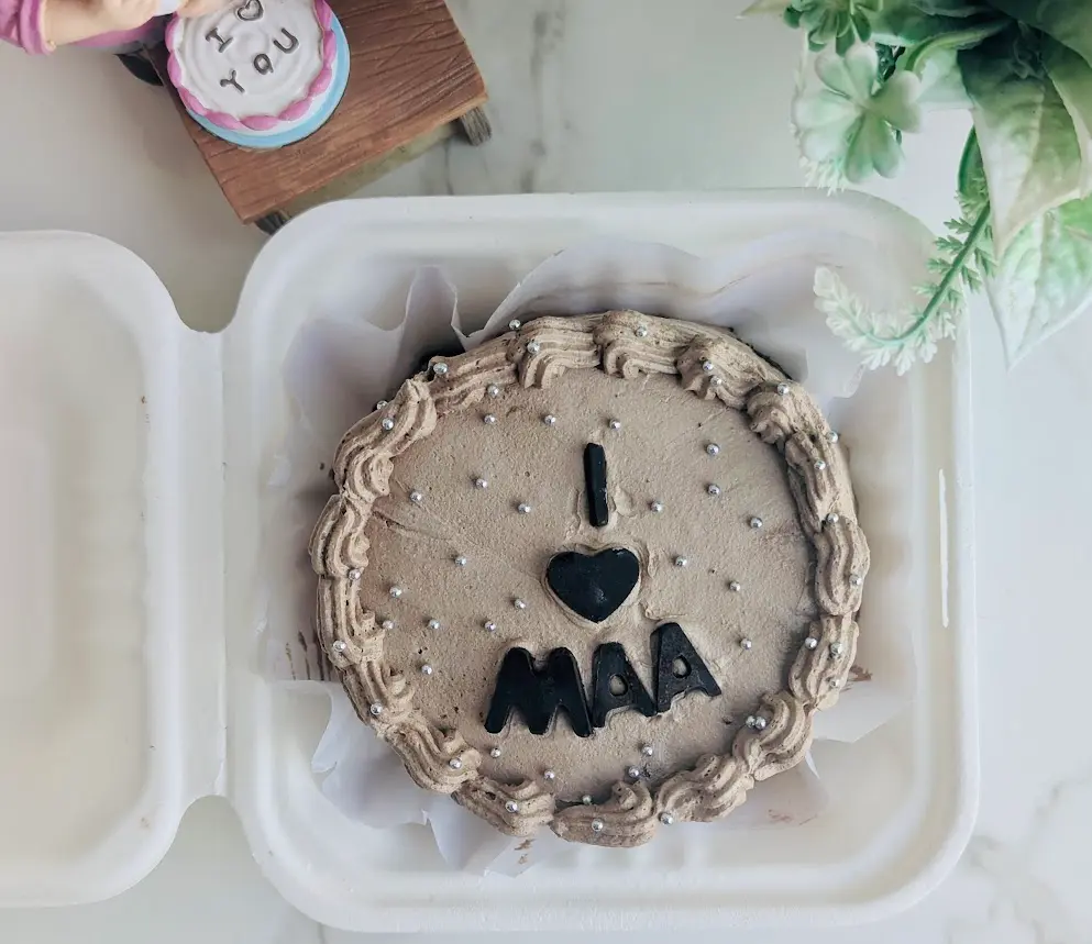 Customized Chocolate Mousse Bento Cake - MDS1