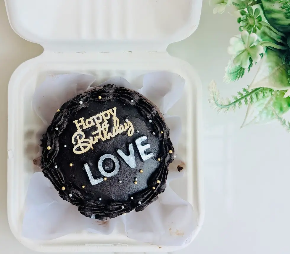 Customized LOVE Themed Chocolate Truffle Bento Cake