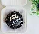 Customized LOVE Themed Chocolate Truffle Bento Cake