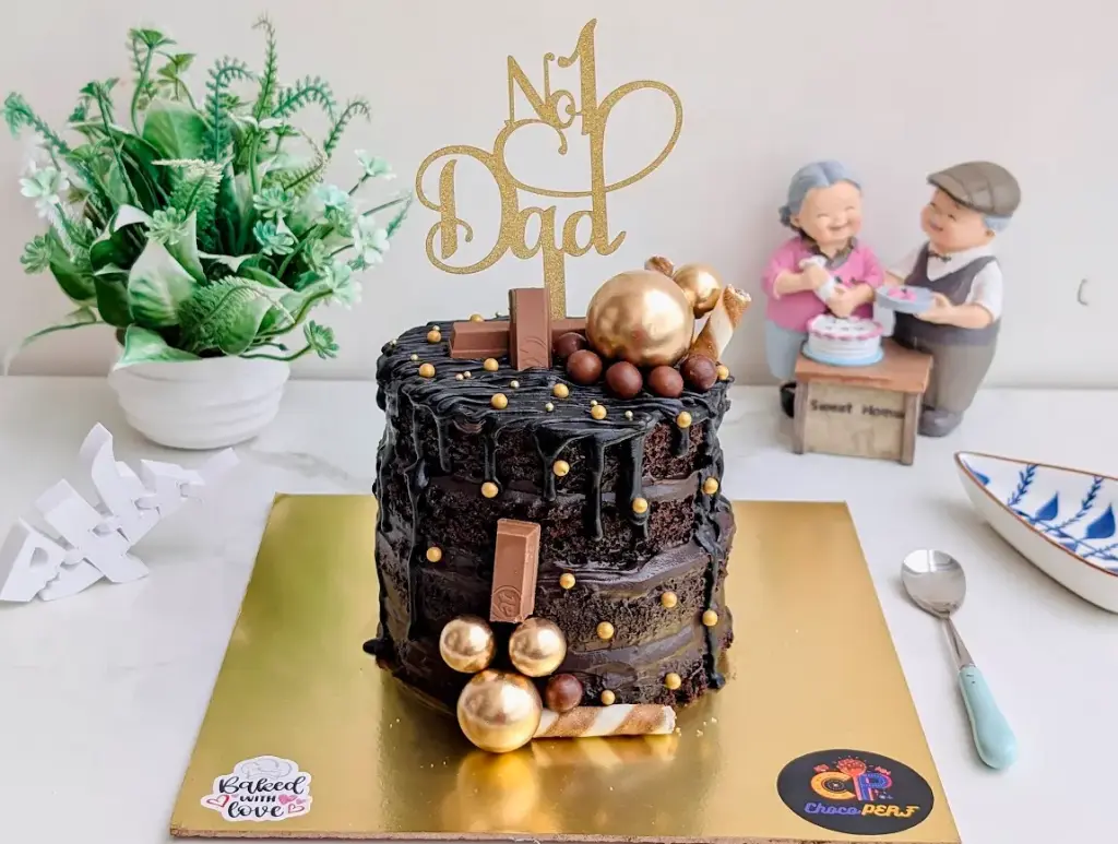 Customized Naked Chocolate Truffle Tall Cake [1Kg]