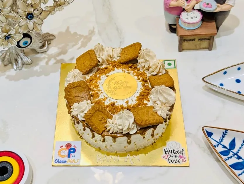 Customized Lotus Biscoff Cake [Wheat Flour & Jaggery] [500g]