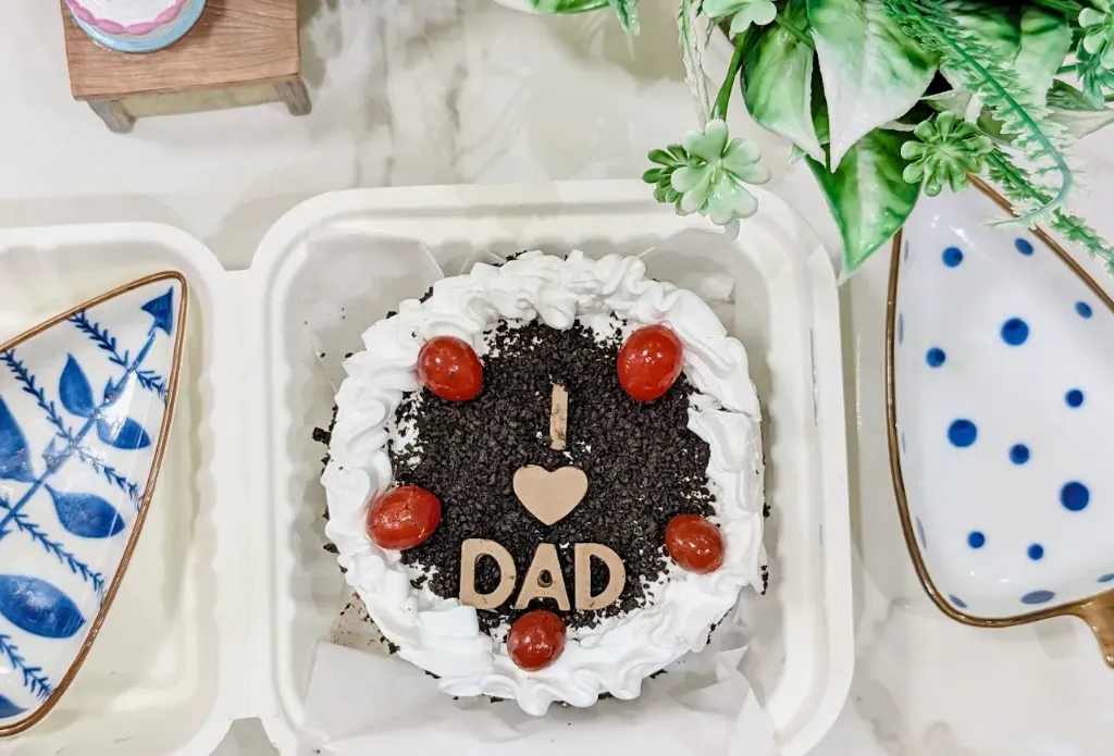 Customized Black Forest Bento Cake