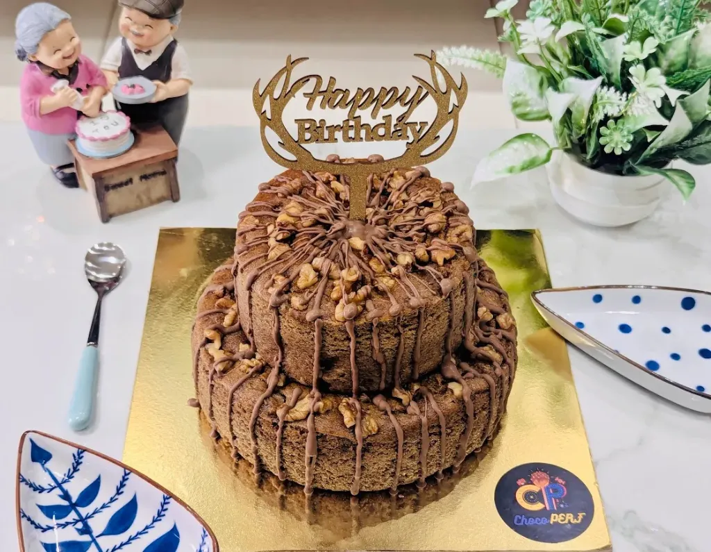 Customized Healthy Dates-Walnuts 2-Tier Tea Cake [1.5Kg]
