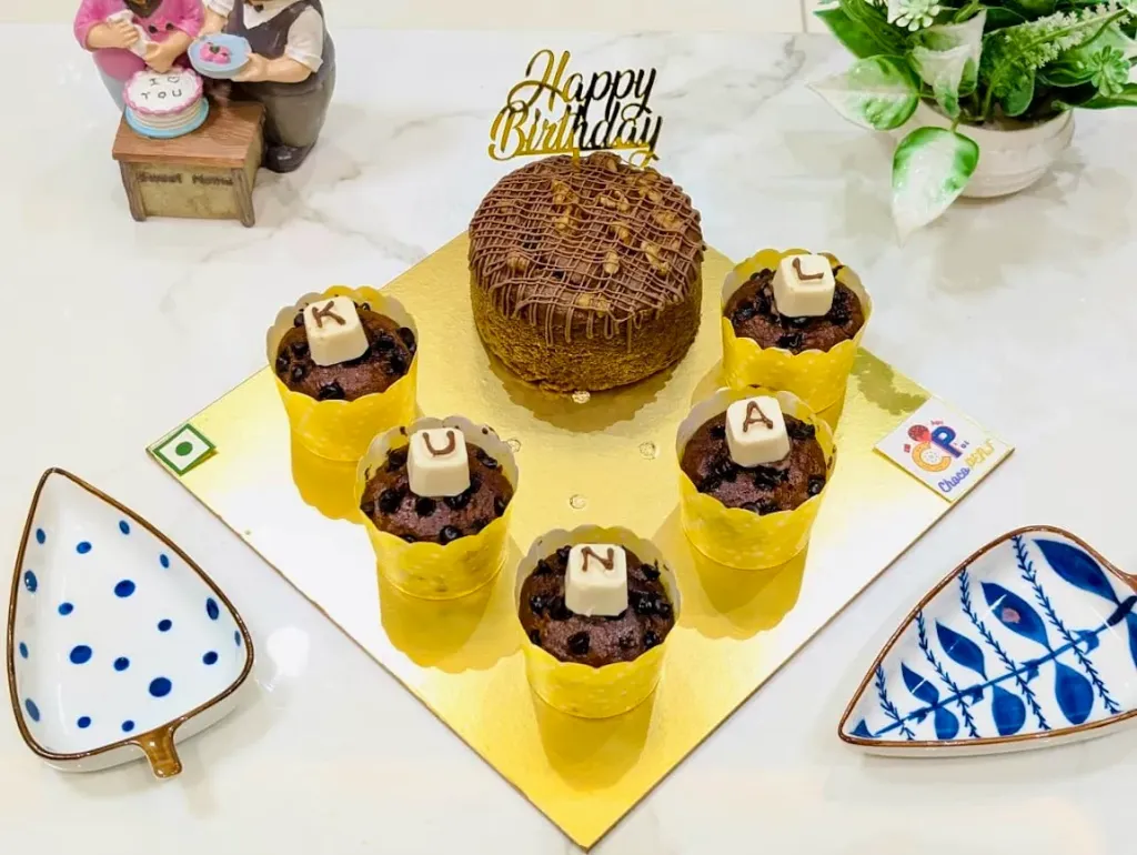 Customized Combo of Healthy Dates-Walnuts Tea Cake & Healthy Banana-Choco Chips Muffins D2