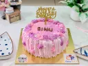 Customized Pink Floral Strawberry Cake [500g]