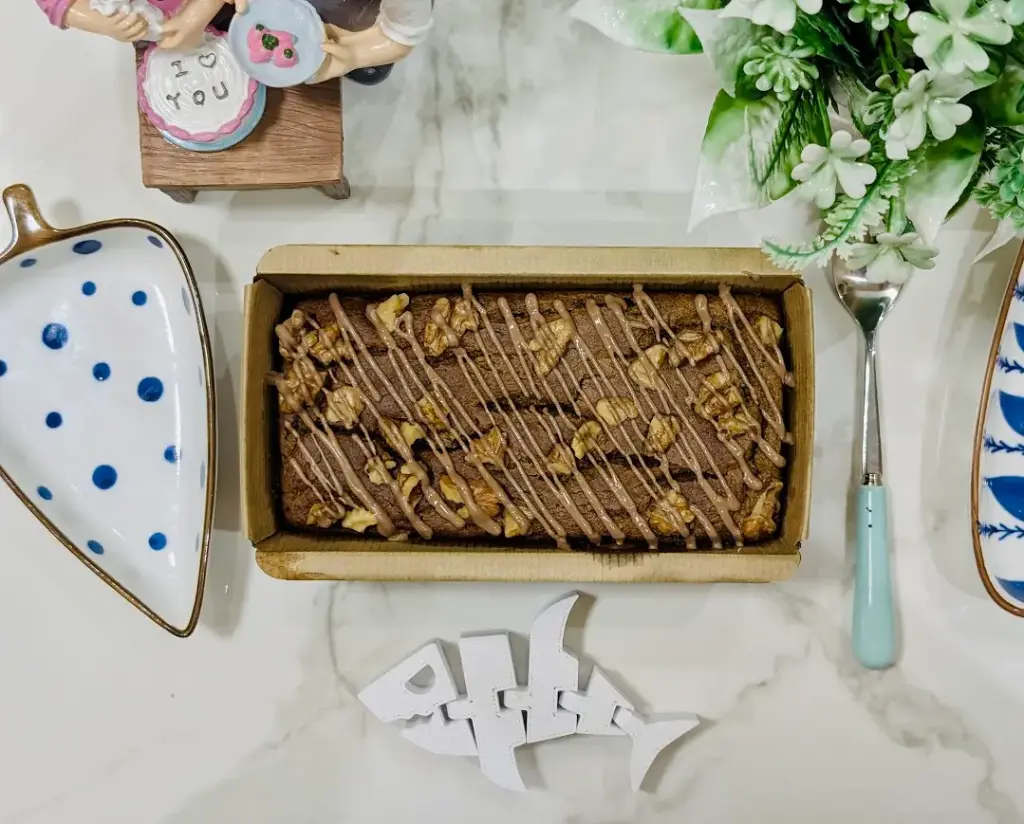 [Sugar Free] Healthy Dates Walnut Tea Cake