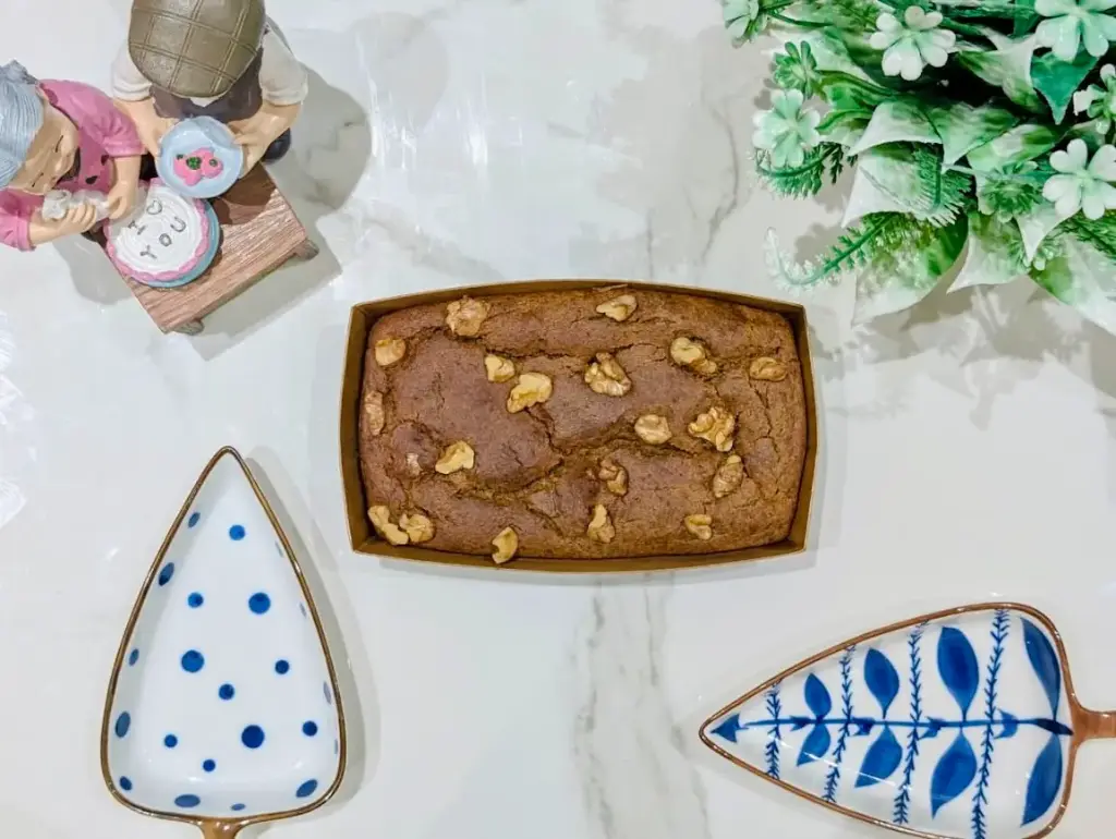 [Sugar Free] Healthy Dates Walnuts Tea Cake