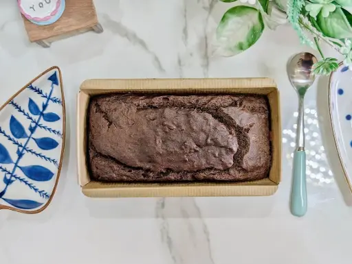 Healthy Chocolate Banana Tea Cake