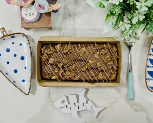 [Sugar Free] Healthy Dates Walnut Tea Cake